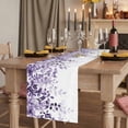 thumbnail image 2 of Table Runners 72 Inches Long Dress Scarves, Purple Farmhouse Kitchen/Dining Table Runner, Coffee Tablerunners, Eucalyptus Leaves 16x72 Inch, 2 of 9
