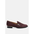 thumbnail image 2 of SARA Burgundy Suede Slip-on Loafers, 2 of 6