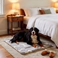 thumbnail image 6 of Thick Warm Pet Sleeping Mat for Dogs and Cats, All Season Polyester Bed Pad, White or Blue, Supportive Cushion for Crates, Sofas, Carriers and Home Comfort, 6 of 6
