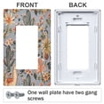 thumbnail image 3 of Yayeee Rocker Switch Wall Plate 1-Gang 4.6"x2.9" Home Decorative Outlet Cover, Gray Llama Pattern, 3 of 6