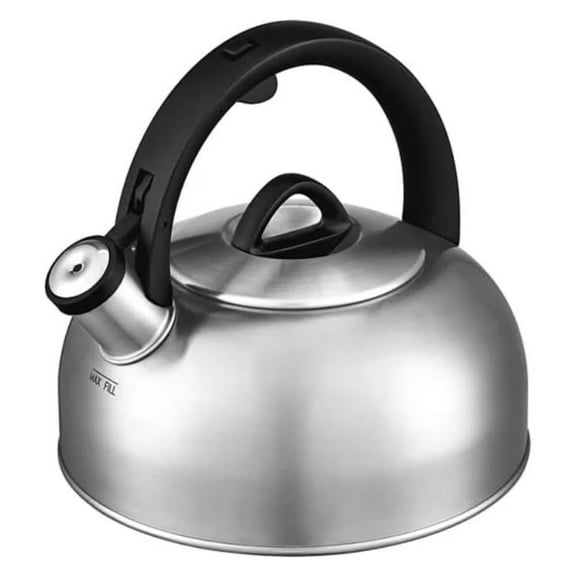 Professional Brushed Stainless Steel 2-QT Teakettle Water Whistling Tea Kettle