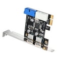 thumbnail image 2 of Yeacher SuperSpeed 2-Port USB 3.0 PCI-E PCI Express 19-pin USB3.0 4-pin Connector Low Profile, 2 of 6