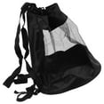 thumbnail image 3 of OUNONA Soccer Storage Bag Volleyball Bag Black Cotton Linen Backpack Design 1Pack, 3 of 8