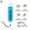 Blue, variant on Cordless Plastic Welder 100W Rapid Heating Hot Stapler Gun For Car Bumper Repair One Hand Operation Precise Welding Tool For Dashboard Headlight