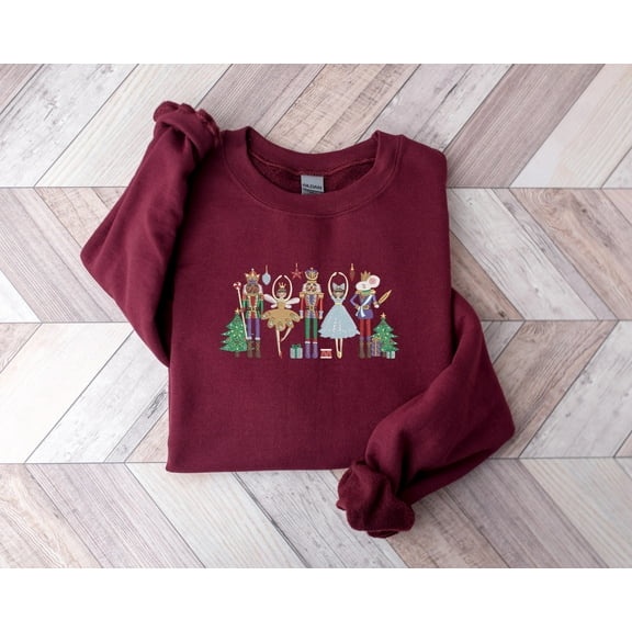 Nutcracker Ballet Christmas Sweatshirt | Festive Holiday Graphic Crewneck
