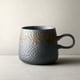 thumbnail image 4 of Taza de café de cerámica hecha a mano | Acabado en esmalte metalizado | Taza de té de agua gris oscuro | Textura granular única | Vajilla doméstica duradera | 7,6x7cm | 1 Pieza, 4 of 6