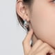 thumbnail image 4 of Aros grandes para mujer, aros ovalados, plata 925, aros pequeños para cartílago, aros grandes, 4 of 4