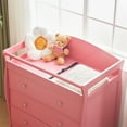 thumbnail image 3 of Ktaxon 3-Drawer Changing Table, Wood Infant Diaper Changing Station, Baby Dresser for Nursery, (Pink), 3 of 7