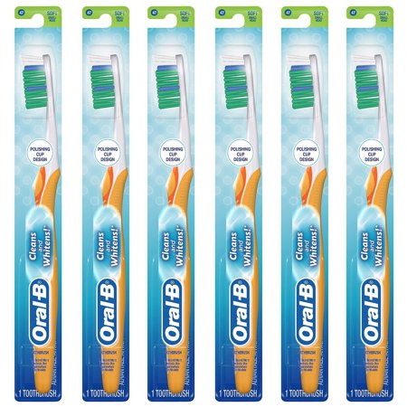 Pack of 6 New Oral-B 3D White Vivid 35 Soft Manual Toothbrush