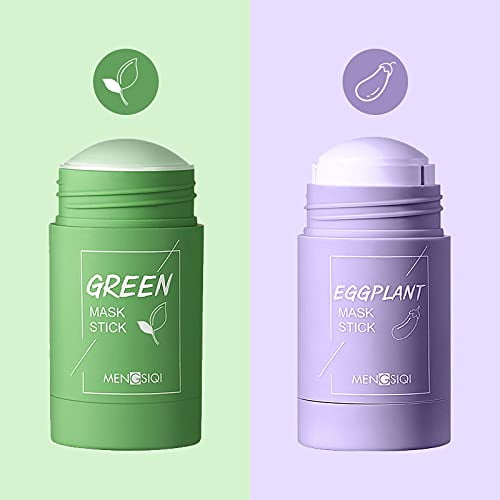 2Pcs Green Tea & Eggplant Acne Clearing Oil Control Blackhead Deep