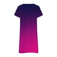 thumbnail image 5 of RATTOYY Fashion Women V Neck Printed Short Sleeved Dress Female Relaxed Fit Clothes, 5 of 5