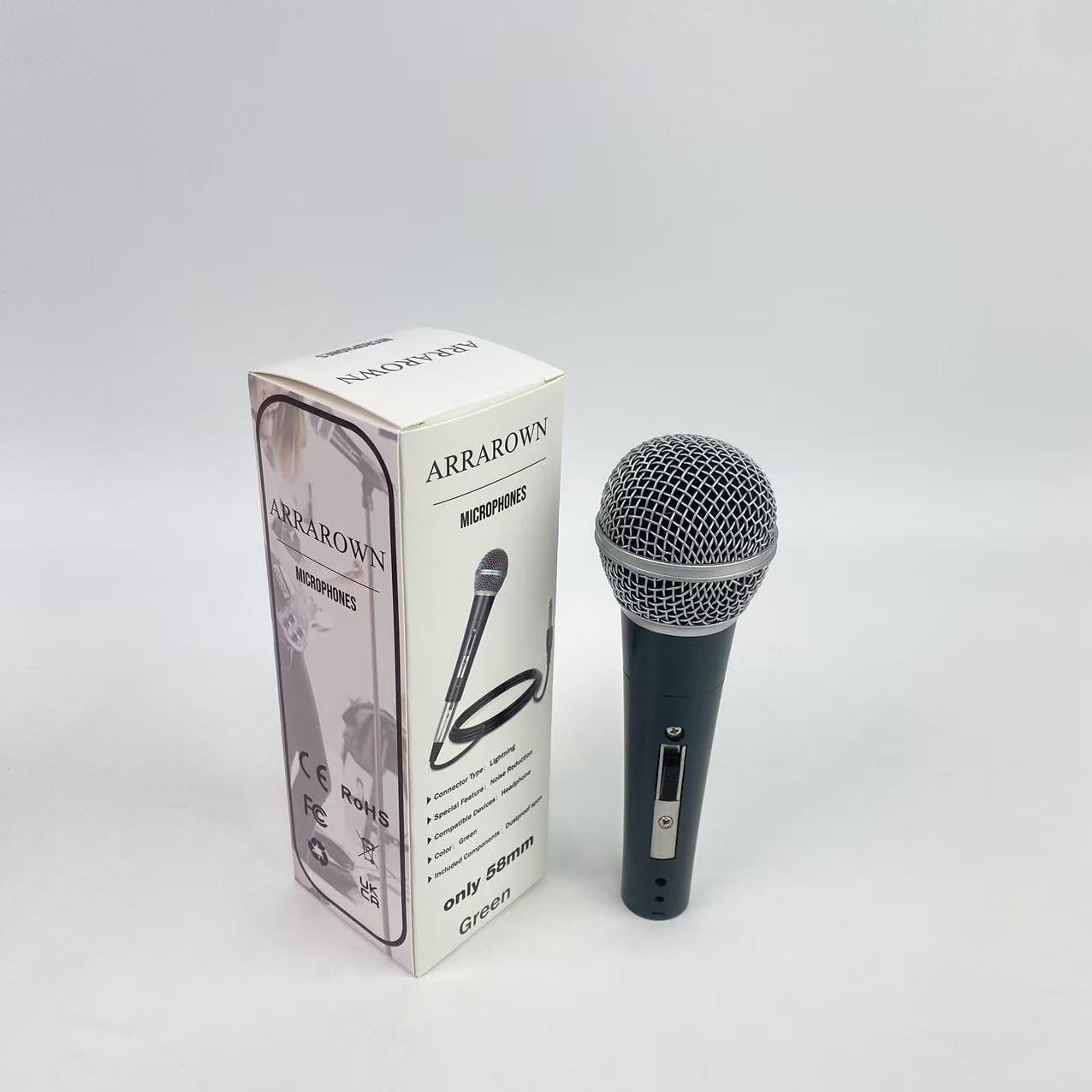 ARRAROWN Microphones,Dynamic Microphone - Professional Studio & Live Performance Cardioid Mic for Vocals, Podcasting, and Recording