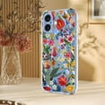thumbnail image 6 of Compatible with iPhone 17 Case Clear with Flower Design, Cute Soft Silicone TPU Floral Aesthetic Women Girls Transparent Protective Shockproof Anti-Scratch Anti-Yellow Phone Cover, D, 6 of 9