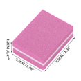 thumbnail image 4 of Unique Bargains 50 Pcs Soft Mini High Elasticity Nail Buffers for DIY Pink, 4 of 6
