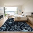 thumbnail image 3 of ODIKA 5' x 7' Machine Washable Non-Slip Area Rug, geometric geometric High Traffic Rug, Blue, 933795, 3 of 7