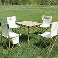 thumbnail image 2 of Vobor Outdoor Folding Table and Chair Set Portable Camping Picnic Table (1 Square Table and 4 Chairs), 2 of 11