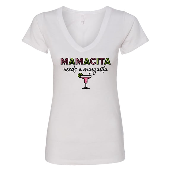 Inktastic Mamacita Margarita Women's V-Neck T-Shirt