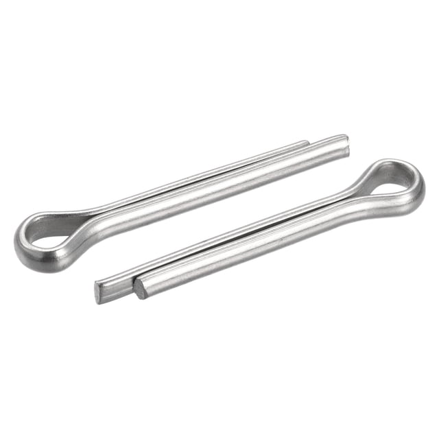 Unique Bargains Split Cotter Pin, Fixation à Clip en Acier Inoxydable 6x40mm Raccord Argent 8Pack