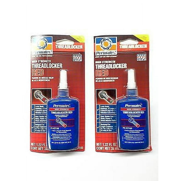 PERMATEX 27140 Nuts & Bolts Heavy Duty RED Threadlocker-1.22oz -36mL Get 1 FREE