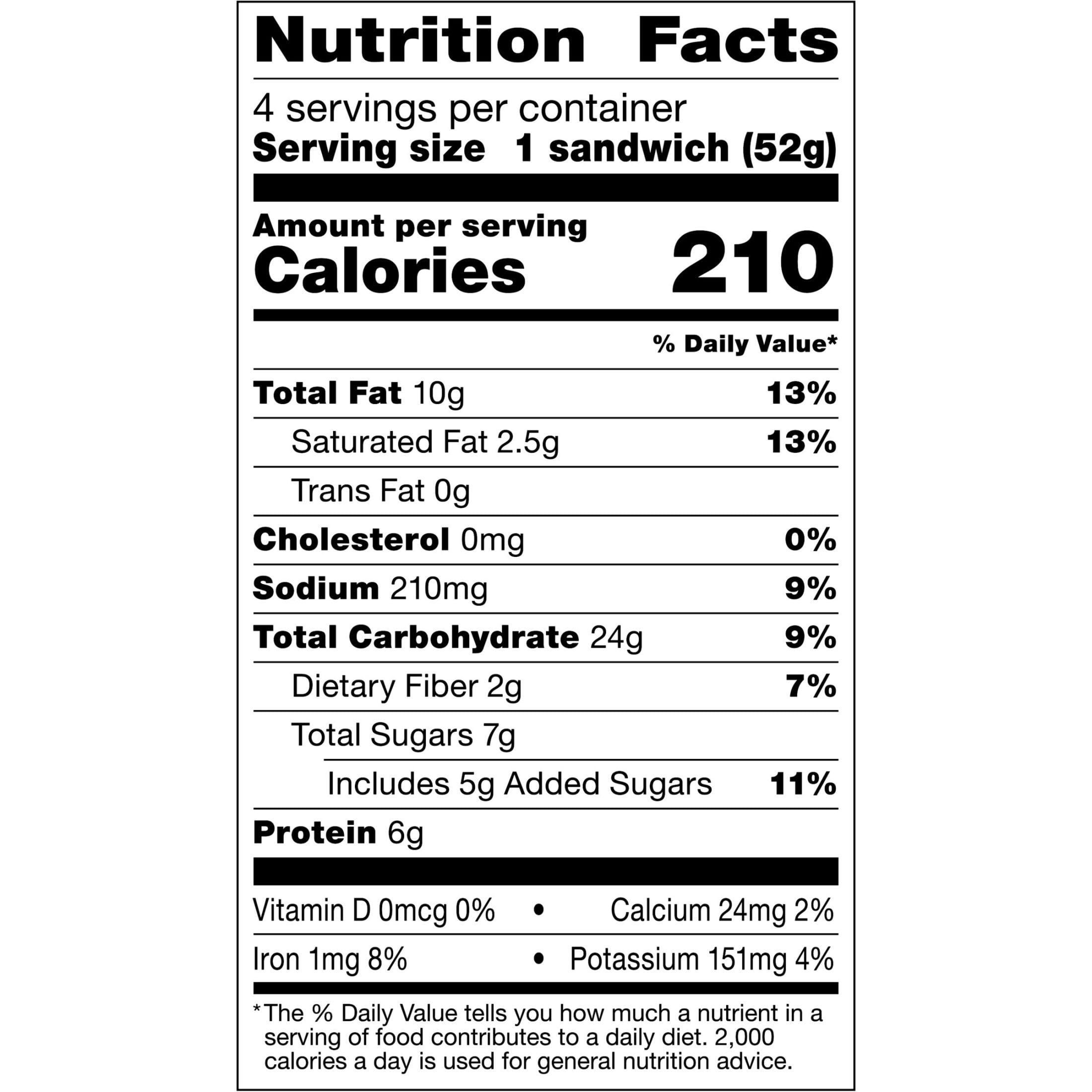 Smucker’s Uncrustables Peanut Butter and Chocolate Flavored Hazelnut Spread Sandwiches, 4 Count, 1.8 oz Each, Frozen, Limited Time Only