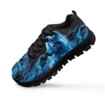 thumbnail image 2 of Uourmeti Flame Wolf Shoes for Kids Boys Slip on Walking Shoe Size 12.5 School Grade Sneakers Fashion Lace up Mesh Athletic Sport Sneakers Lightweight, 2 of 7