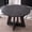 Gray Grain, variant on 47 inch Round Dining Table, Farmhouse Circle Kitchen Table, Large Wood Dinner Table for 4, Wooden Pedestal Dinning Table for Dining Room, Mid Century Modern Style, Natural