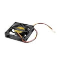 thumbnail image 3 of 70x70mm 12V 3-Pin PC Computer Case CPU DC Brushless Cooler Cooling Fan Black, 3 of 9
