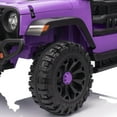 thumbnail image 5 of Hikiddo 24 Volt Ride on Toys for Big Kids, 4WD 2 Seater Kids Electric Ride-on Truck Car w/ Remote, 4x200W Motor - Purple, 5 of 9