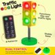 thumbnail image 3 of Lámpara de mesa ArtCreativity Traffic Light para niños con mando a distancia, 3 of 7