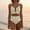 Beige, variant on Naittoop 2 Piece Bikini Set U-Wire Cutout Popular Swimsuit High Waisted Textured 2026 Summer Beach Swim Bathing Suits