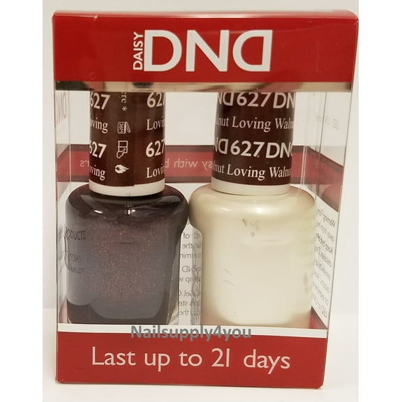 DND Nail Polish Gel & Matching Lacquer Set (627 - Loving Walnuts)