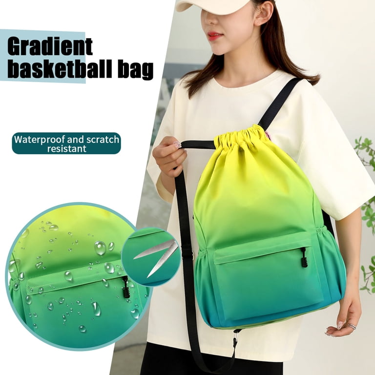 Waterproof Drawstring Bag, Gym Bag Sackpack Sports Beach Backpack for Men Women Quaouag Waterproof Drawstring Bag, Gym Bag Sackpack Sports  main image 3