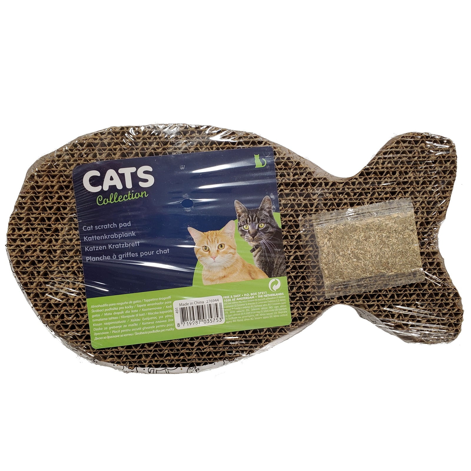 Download Fish Shape Corrugated Cardboard Scratch Pad Cat Scratching Toy 10.75 by 6 inches - Walmart.com ...