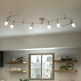 thumbnail image 6 of Cresswell Lighting 96" Transitional Brushed Nickel LED 6-Light Flexible Track Light, 6 of 8