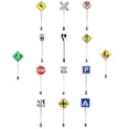 thumbnail image 3 of 14pcs Miniature Street Road Signs Traffic Signs Models Road Signs for Sand Table, 3 of 4