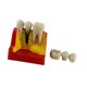 thumbnail image 4 of Modelo de dientes 4 veces, modelo de enseñanza, resina, modelo de exhibición de enseñanza de dientes para estudiantes, 4 of 9