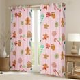 thumbnail image 2 of Feelyou Girly Pink Christmas Blackout Curtains Set of 2 (52x84 Each), Cute Cartoon Window Curtains, Teens Boys Girls Kids Curtains and Drapes, Curtains and Drapes Home Decor, 2 of 6