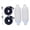 White, variant on Heavy Duty PVC Boat Bumpers Inflatable Marine Boat Fend set for Docking Protections Suitable for Yachts & Speedboats