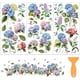 thumbnail image 1 of Juego de 3 calcomanías de flores de hortensia, 1 of 9