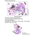 thumbnail image 4 of Adhesivos de pared con diseño floral de lobo y luna, PVC, 25 x 70 cm, 4 of 4