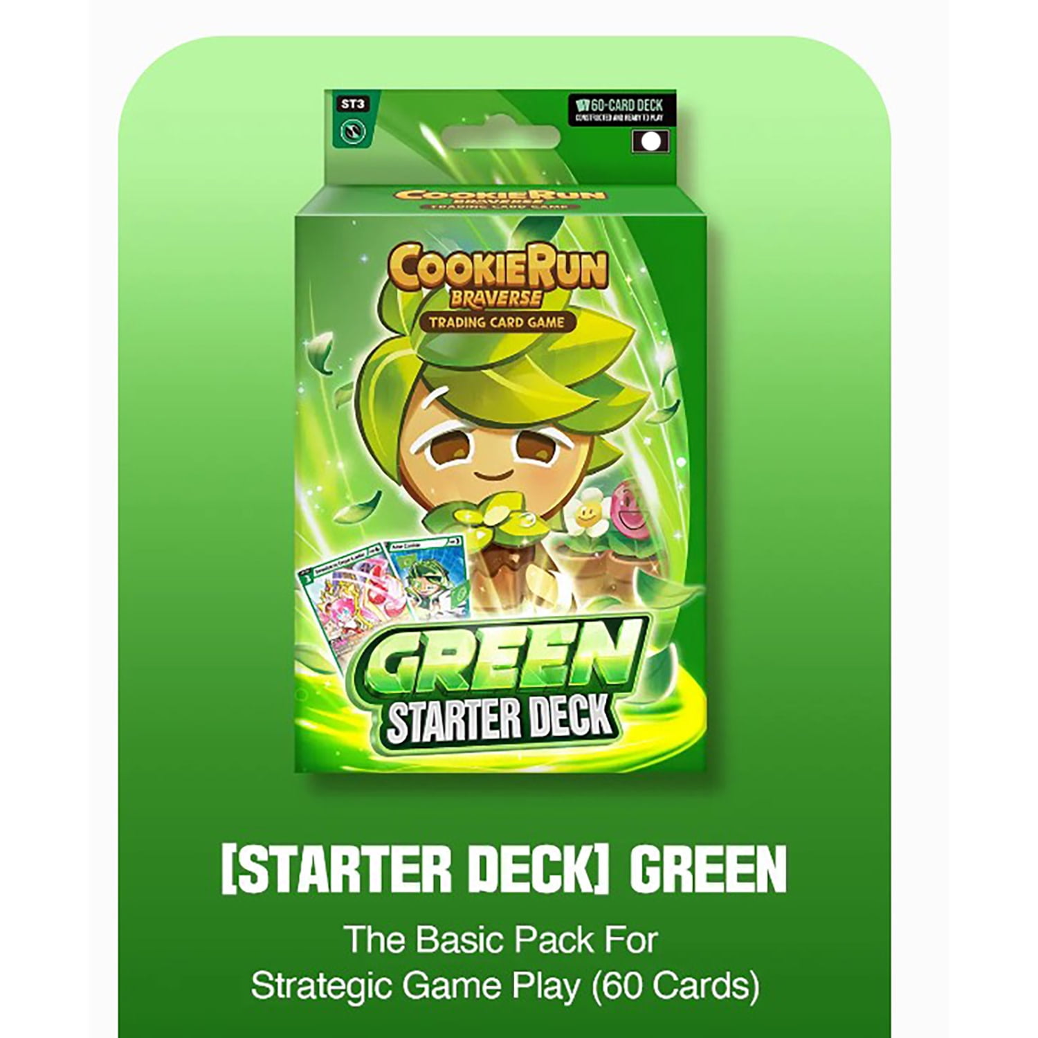 CookieRun: Braverse Trading Card Game - Starter Deck Green