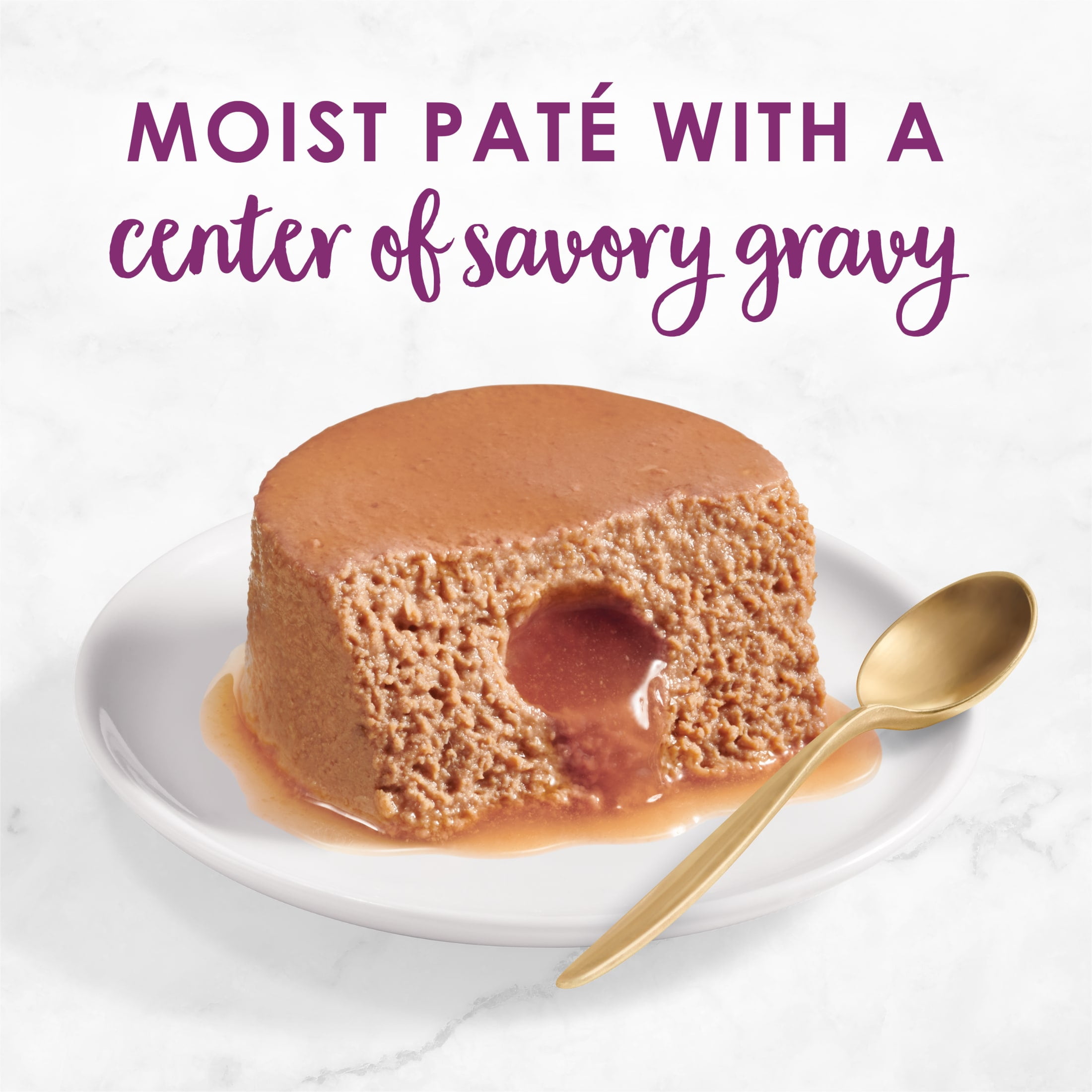 (24 pack) Purina Fancy Feast Savory Centers Adult Wet Cat Food Pate with Beef and a Gravy Center, 3 oz Can