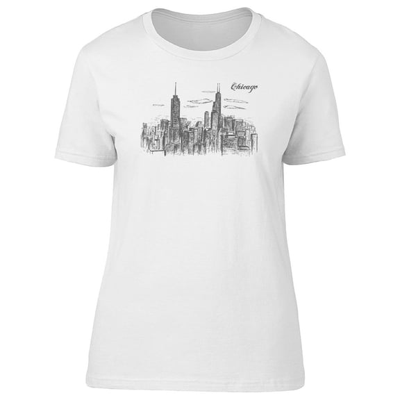 Chicago Skyline Sketch Tee Men's -Image by Shutterstock
