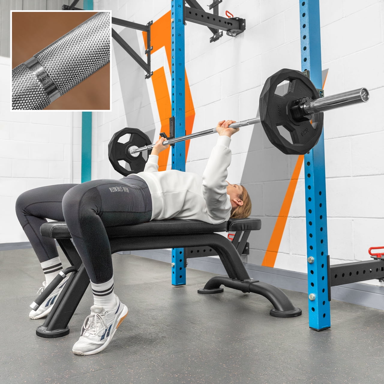 METIS Women’s 33LBS Olympic Barbell [6.6FT] - Complies with IWF Standards | Ideal for Beginners & Female Lifters