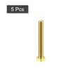 thumbnail image 3 of Unique Bargains Brass Hex Bolts, M6x45mm 5 Pack Fully Thread Grade 4.8 Machine Screws, 3 of 4