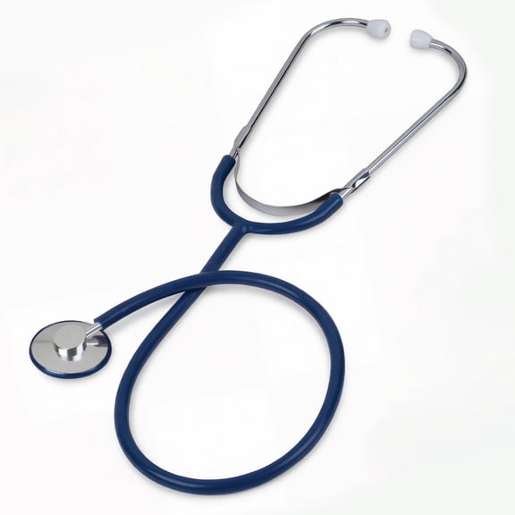 Prism Series Aluminum Single Head Nurse Stethoscope, Navy Blue, Boxed