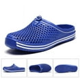 thumbnail image 6 of Mens Slippers,Couples Solid Color Bag Toe Breathable Non- Slippers for Outdoor Indoor,Slippers for Men,Blue,9, 6 of 9