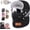 Black, variant on 5-in-1 Unisex Winter Thermal Hat with Goggles, Detachable Breathing Valve Mask, Reflective Strips, Fleece Neck Warmer for Skiing and Cycling, Beige