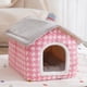 thumbnail image 4 of CAWAYI KENNEL Cat Bed Sleep House Warm Cave Dog Removable Cushion Pad Soft Indoor Enclosed Tent Huts Sofa for Pet Kittens Puppy ShopWise Round, 4 of 9