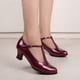 thumbnail image 1 of XIHAHA-zapatos de Salsa para mujer, sandalias antideslizantes de suela suave, zapatos de baile de salón, zapatos de baile latino de Tango y Samba modernos, 4CM, 1 of 4